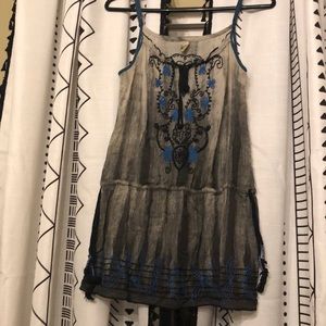 Embroidered free people tank
